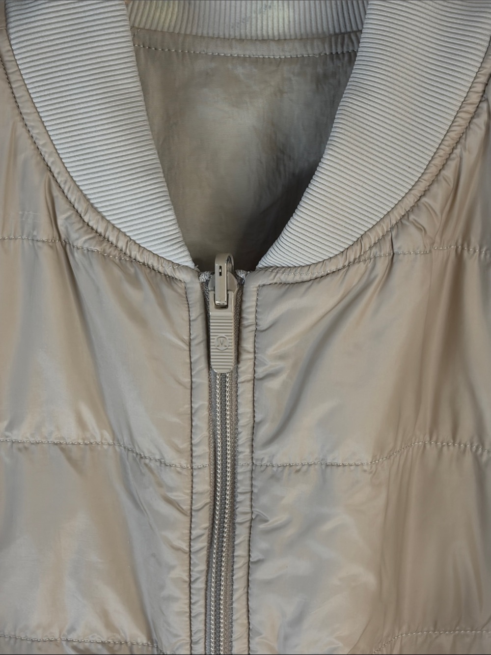 Light brown Women's Lululemon Quilted reversible Zip-Front Jacket